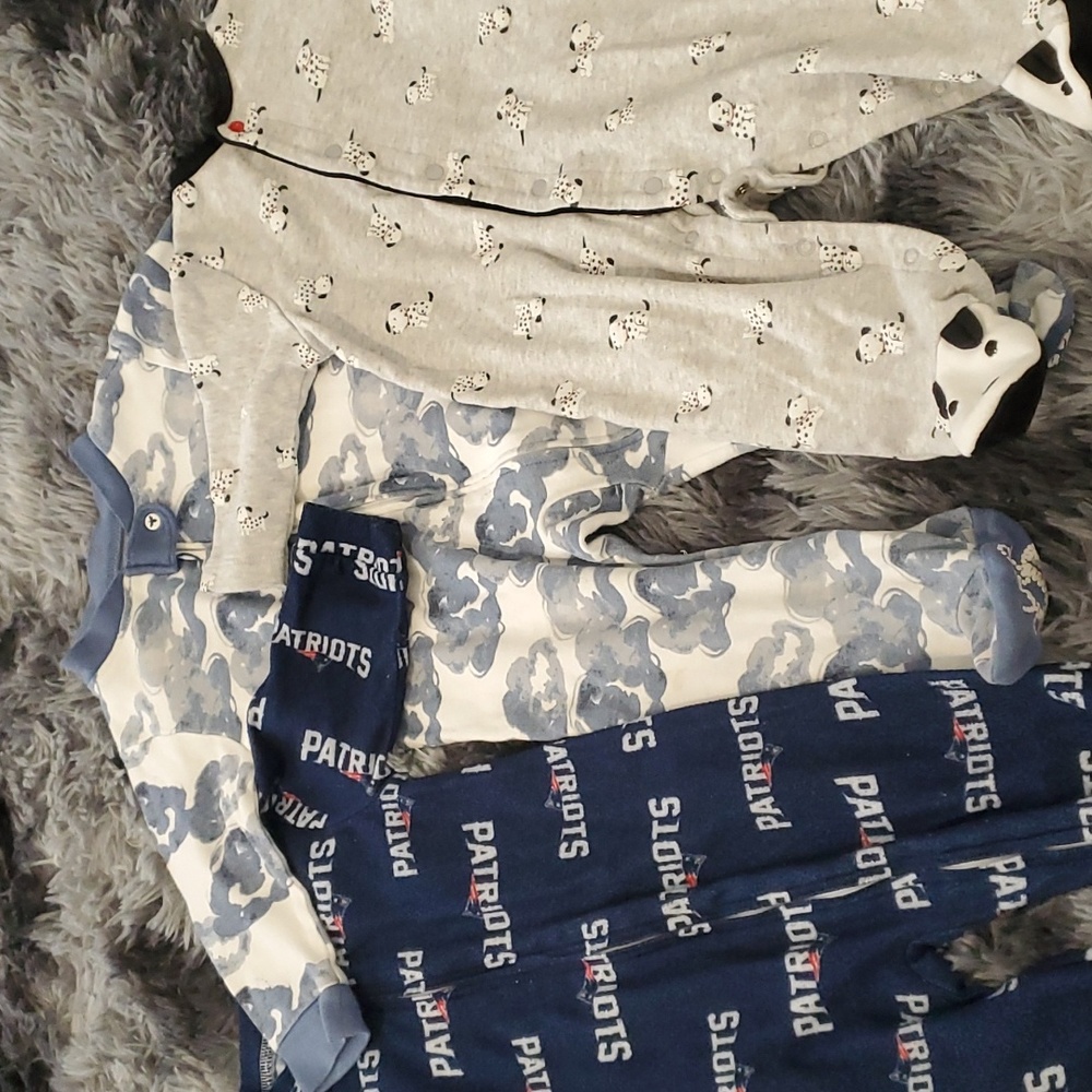 3-6 month long sleeved pajamas
